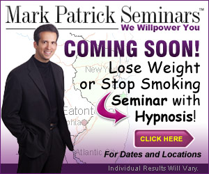 Lose Weight or Stop Smoking with Mark Patrick Hypnosis Seminars!